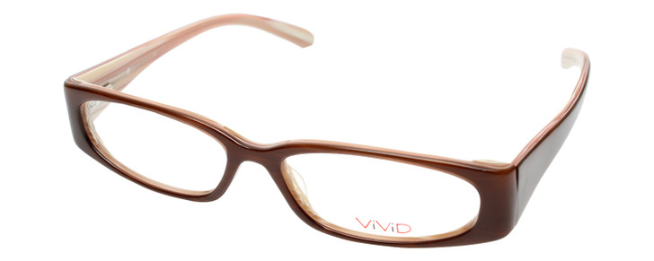 Calabria Vivid 737 Designer Blue Light Blocking Glasses Mocha Ladies Oval 51mm