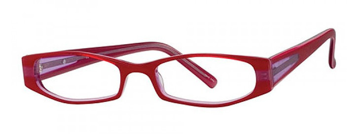 Profile View of Calabria Vivid 902 Designer Blue Light Blocking Glasses Cocoa-Blue Ladies 49mm