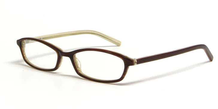 Calabria Vivid 723 Designer Blue Light Blocking Glasses Brown Ladies Cateye 49mm