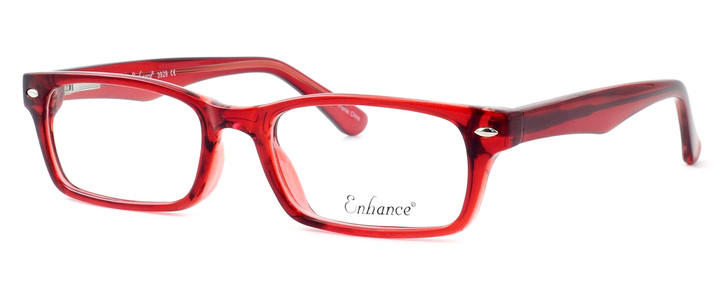 Enhance Optical Designer Blue Light Blocking Glasses 3928 Burgundy Ladies 45mm