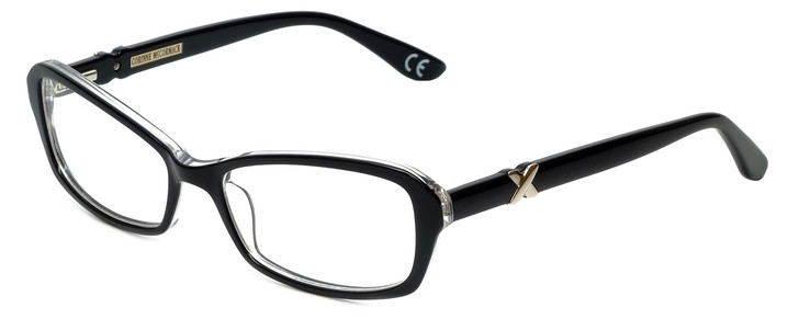 Profile View of Corinne McCormack Cateye Progressive Blue Light Glasses Bleecker-BLK Black 53mm