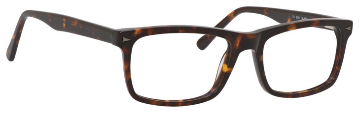 Profile View of Esquire Mens EQ1548 Designer Progressive Blue Light Glasses Shiny Tortoise 55 mm