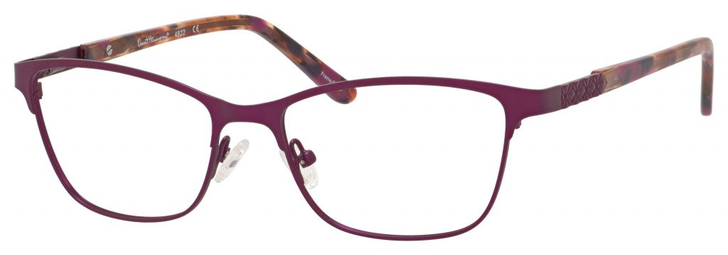 Profile View of Ernest Hemingway H4822 Womens Progressive Lens Blue Light Glasses Purple 52 mm