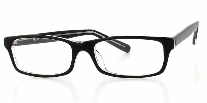 Calabria Soho by Vivid 60 Designer Progressive Blue Light Glasses Black Crystal
