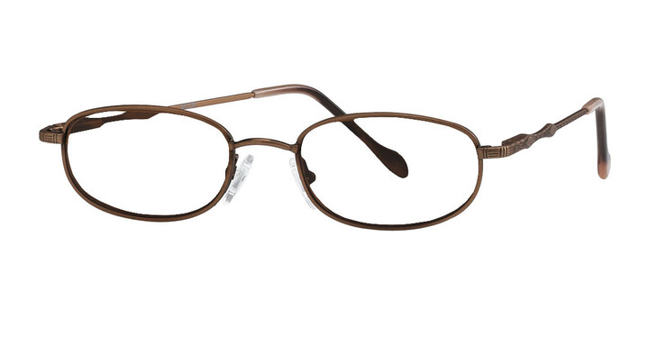 Reptile Designer Progressive Lens Blue Light Glasses Monitor in Bronze Oval 53mm