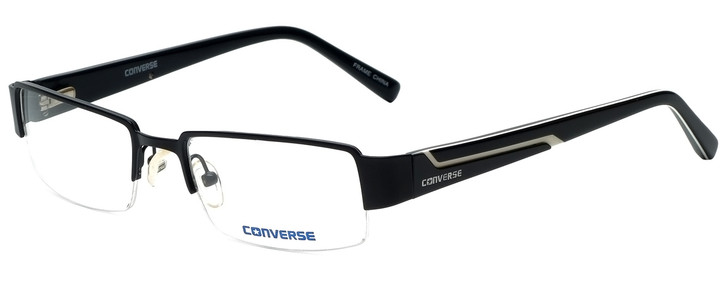 Profile View of Converse Designer Progressive Lens Blue Light Glasses Slide Film in Black 50mm