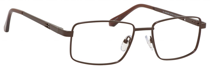 Profile View of Dale Earnhardt, Jr Designer Progressive Blue Light Glasses 6817 Satin Brown 53mm