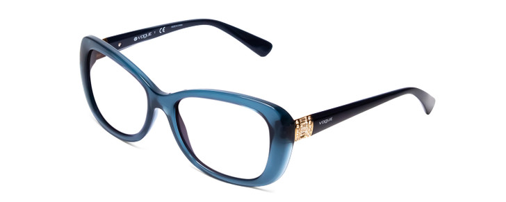 Vogue VO2943 Cateye Opal Crystal Blue 55 mm Progressive Prescription Eyeglasses