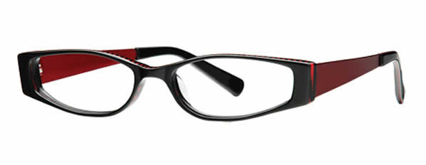 Scojo Designer Eyeglasses Hope St. in Black Red :: Custom Left & Right Lens