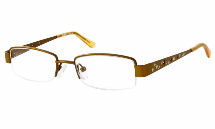 Seventeen Designer Eyeglasses 5354 in Bronze :: Custom Left & Right Lens