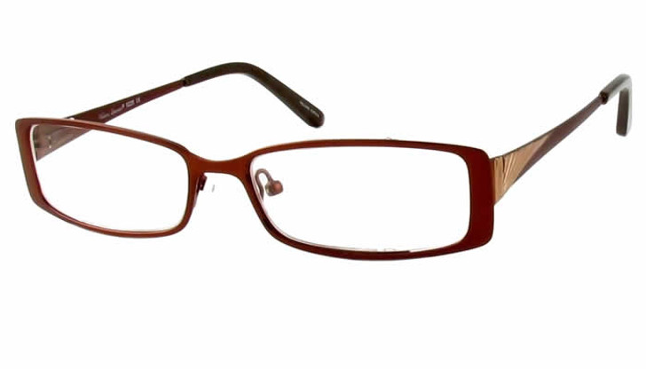 Valerie Spencer Designer Eyeglasses 9228 in Brown :: Custom Left & Right Lens