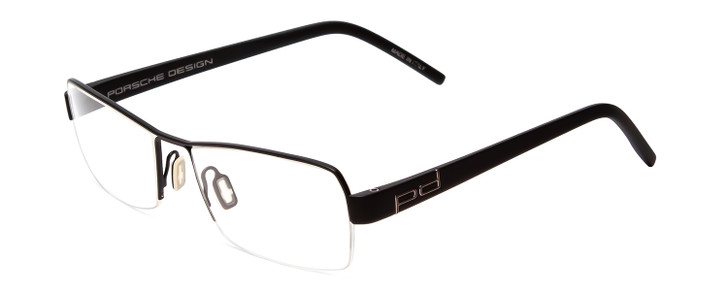 Porsche Designs P8210-D Unisex Semi-Rimless Designer Reading Glasses Black 53 mm