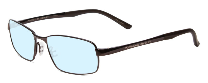 Porsche Design P8212-C Unisex Progressive Blue Light Glasses in Matte Brown 56mm