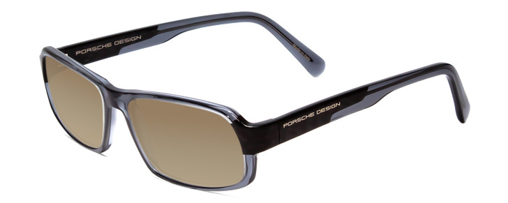 Porsche Designs P8215-C 55mm Polarized Sunglasses Crystal Blue Grey Carbon Fiber