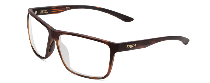 Smith Optics Riptide Designer Reading Glasses Matte Tortoise Havana Gold Rectang