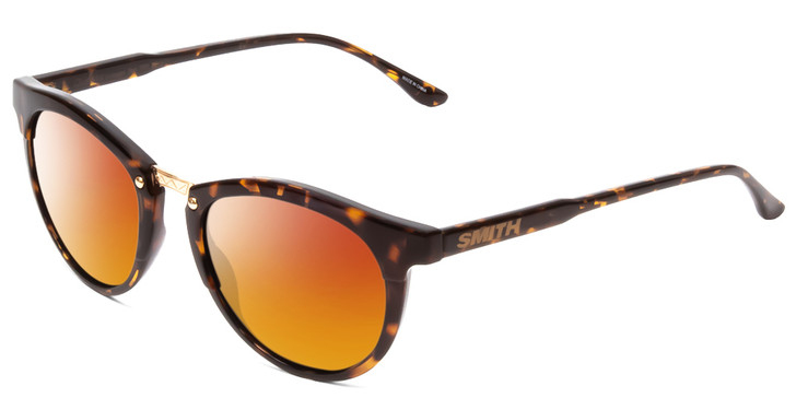 Smith Questa Ladies Round Polarized Sunglasses in Vintage Tortoise 50mm 4 OPTION