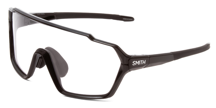 Smith Shift Wrap Semi-Rimless Sunglasses in Black/PC Gray  PLUS Clear LENS 99 mm
