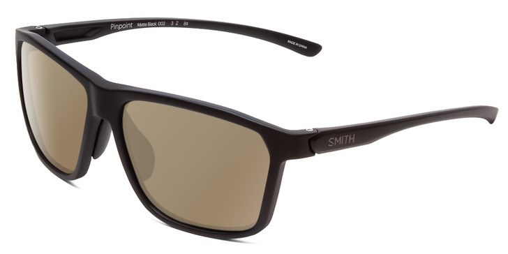 Smith Pinpoint Designer Polarized Sunglasses in Matte Black 59mm PICK LENS COLOR