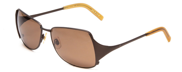 Matsuda 14615 BRU Ladies Designer Sunglasses Satin Brown w/Horn Marble Tips 58mm