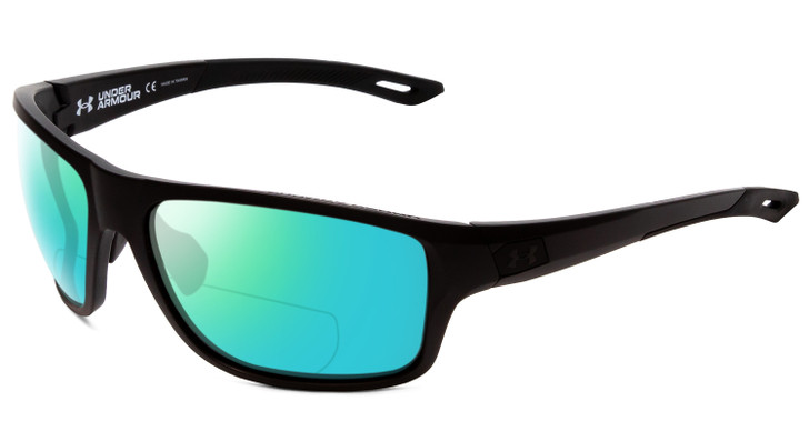 Under Armour Battle Mens Wrap Polarized BI-FOCAL Sunglasses Black 65mm 41 OPTION