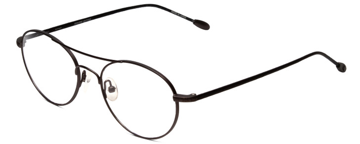 John Varvatos V158 Designer Glasses Gun Metal Black Leather 51mm Custom Lenseses