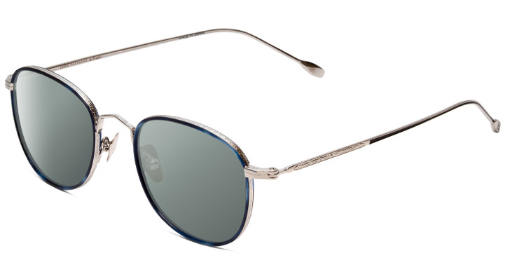 John Varvatos V178 Designer Polarized Sunglasses in Blue Silver 49 mm 4 OPTIONS