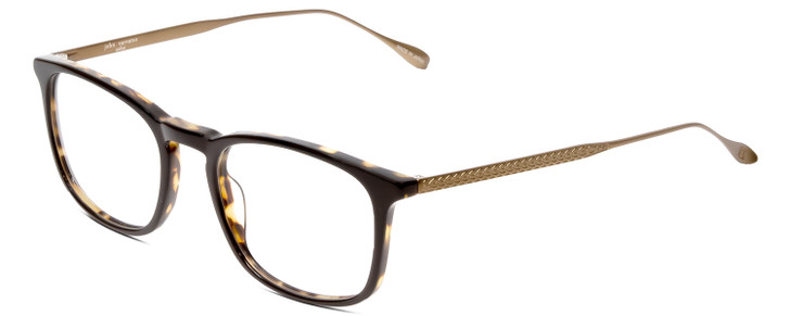 John Varvatos V207 Classic Designer Glasses in Black & Gold 54 mm Rx-Progressive