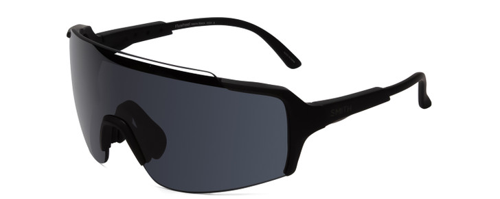 Smith Flywheel Unisex Wrap Rimless Designer Sunglasses in Matte Black/CP 130 mm