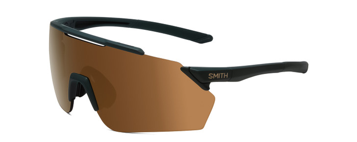 Smith Ruckus PivLock Wrap.5-Rimless Sunglasses Spruce Green/CP Bronze&Rose 135mm