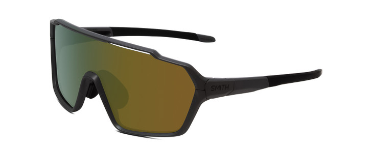 Smith Shift MAG Wrap .5-Rimless Sunglass Cement Grey/CP Green Mirror&Clear 136mm