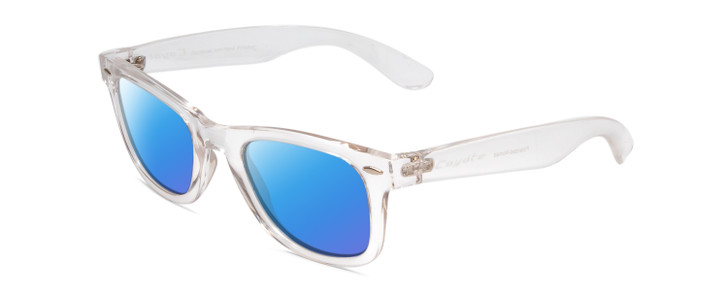 Coyote Nomad Unisex Square Polarized Sunglasses Crystal Clear Brown 49mm 4 OPTION