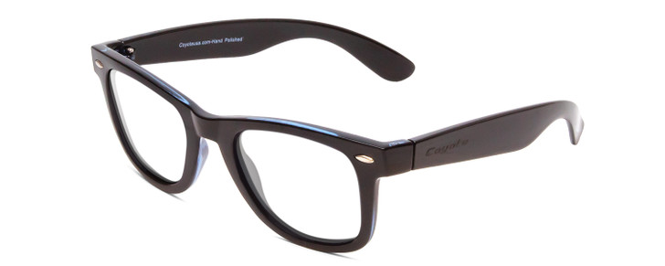 Coyote Nomad Unisex Designer Eyeglasses in Gloss Black Grey 50 mm Rx-Progressive