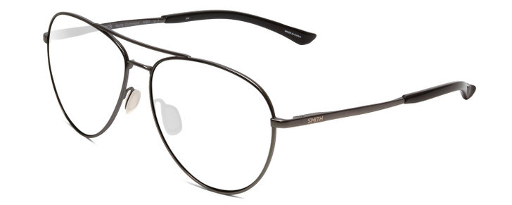 Smith Layback Unisex Pilot Eyeglasses in Gun Metal Silver 60 mm Rx-Progressive