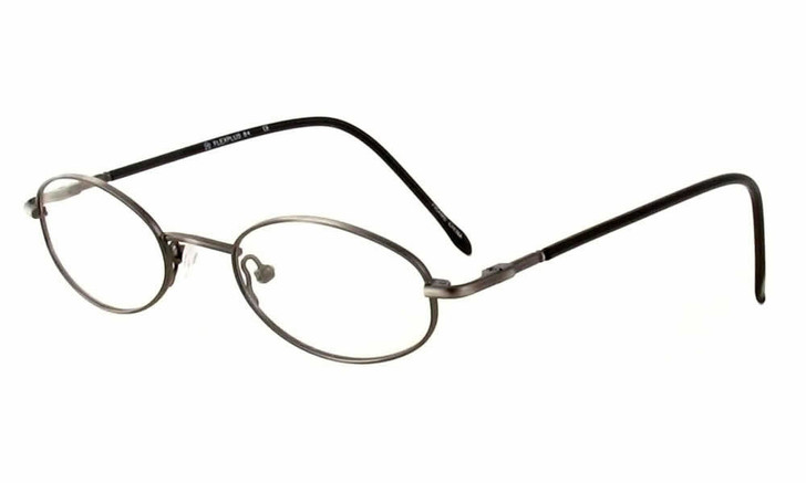 Calabria FlexPlus 84 Pewter Eyeglasses :: Custom Left & Right Lens