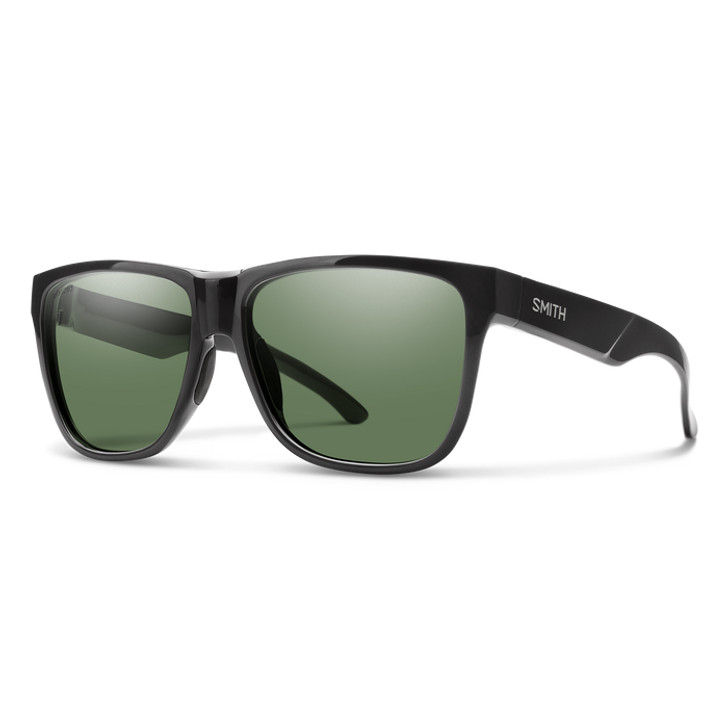 Smith Optics Lowdown Xl 2 Unisex Sunglasses in Gloss Black/Polarized Gray Green