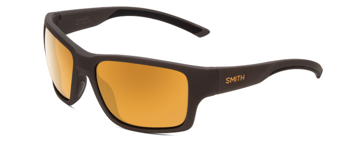 Profile View of Smith Outback Unisex Sunglasses Gravy Grey/CP Polarized Bronze Mirror Gold 59 mm