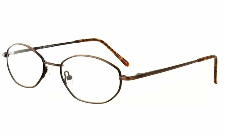 Calabria MetaFlex P Pewter Eyeglasses :: Custom Left & Right Lens