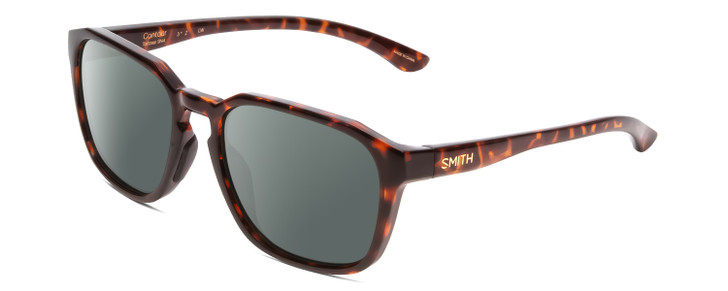 Smith Optic Contour Unisex Designer Polarized Sunglasses in Tortoise Havana 56mm
