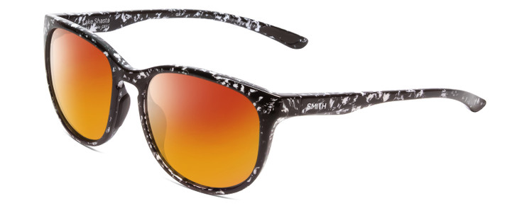 Smith Optics Lake Shasta Unisex Cateye Polarized Sunglasses in Black Marble 56mm