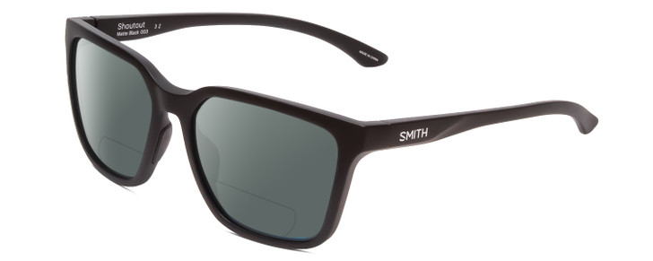 Smith Optics Shoutout Retro Designer Polarized BIFOCAL Sunglasses in Black 57mm