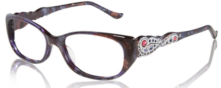 Judith Leiber Eyeglass Collection 1639 in Amethyst Marble