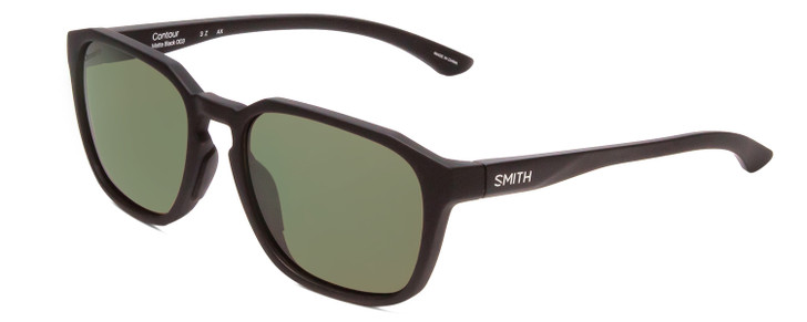 Smith Optics Contour Square Sunglasses in Black & ChromaPop Polarized Gray  Green - Speert International