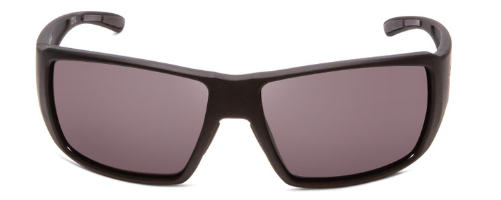 Front View of Smith Guides Choice Unisex Sunglasses Black/ChromaPop Glass Polarized Gray 62 mm