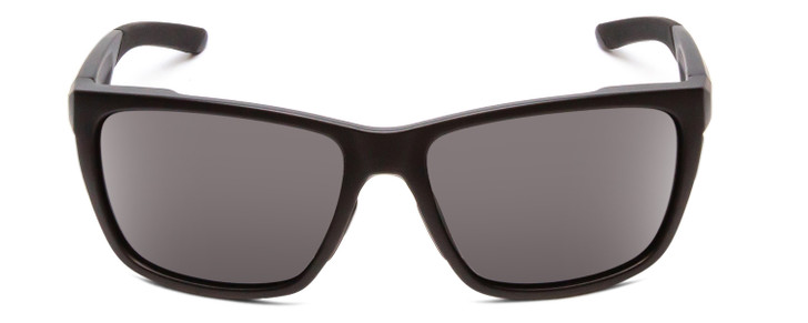 Smith Longfin Elite Wrap Designer Sunglasses in Black/Polarized Gray Smoke 59 mm