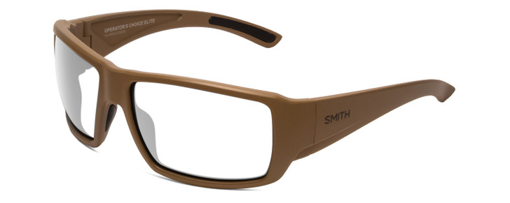 Smith Operator's Choice Elite Wrap Prescription Eyeglasses Tan Brown 62 mm Rx-SV