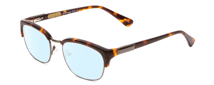 Ernest Hemingway H4650 Cateye Blue Light Glasses Brown Tortoise & Gun Metal 49mm