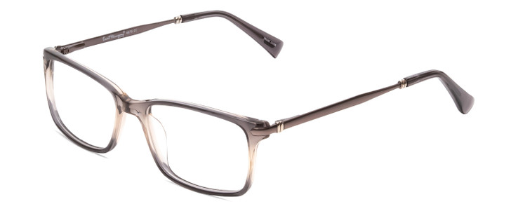 Profile View of Ernest Hemingway H4679 Unisex Square Eyeglasses in Grey Clear Gradient Mist 53mm