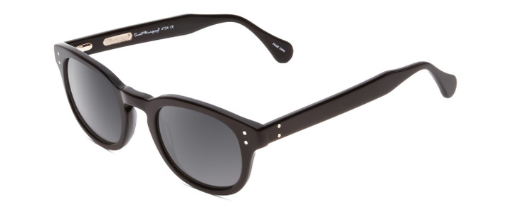 Profile View of Ernest Hemingway H4734 Unisex Cateye Designer Sunglasses in Black&Blue/Grey 49mm