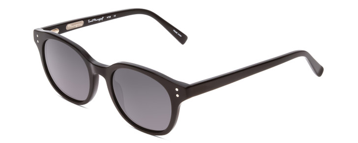 Profile View of Ernest Hemingway H4739 Unisex Cateye Designer Sunglasses in Black&Blue/Grey 53mm
