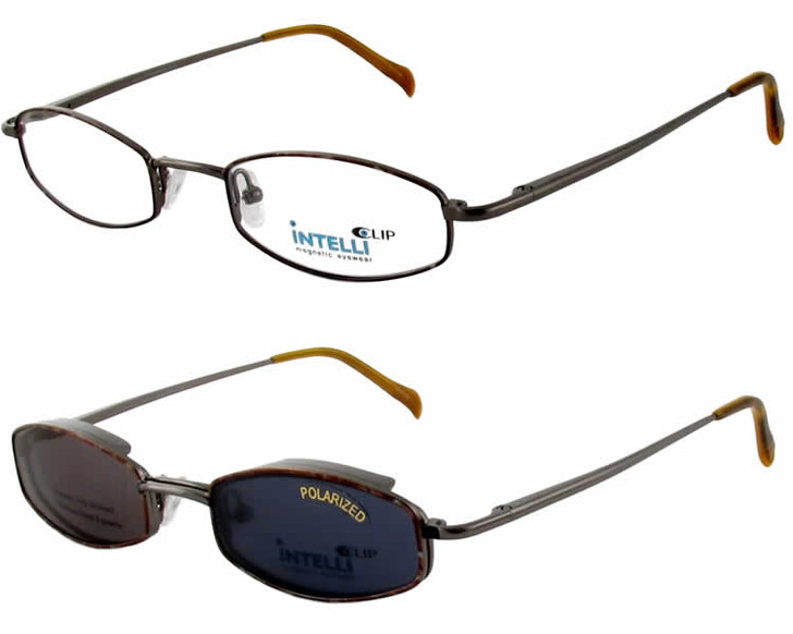 Magnetic Clip-On 761 Polarized Reading Sunglasses :: Custom Left & Right Lens